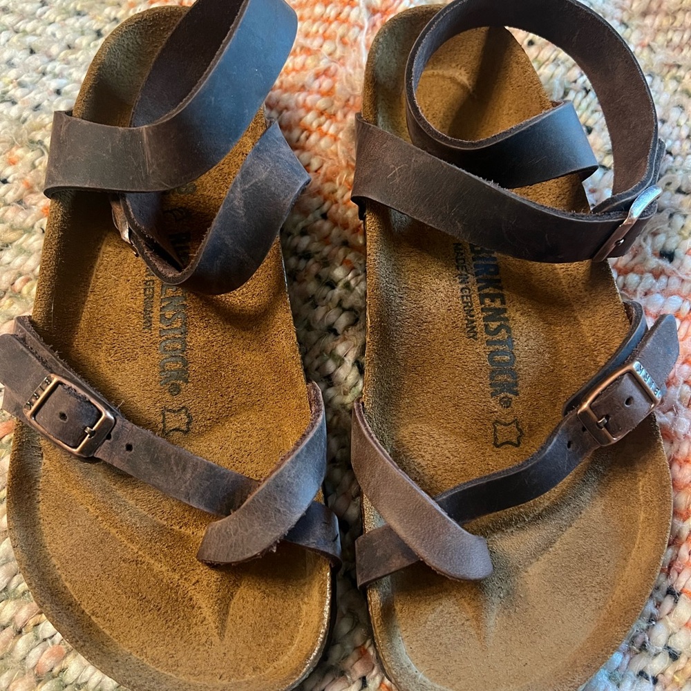 New Birkenstock sandals with ankle strap